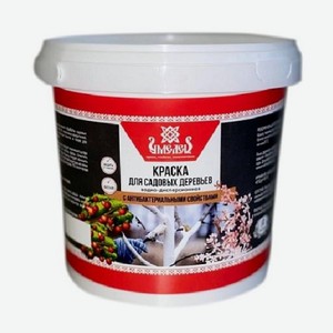Краска водно-десперсионная для садовых деревьев Умелец, 1.4 кг