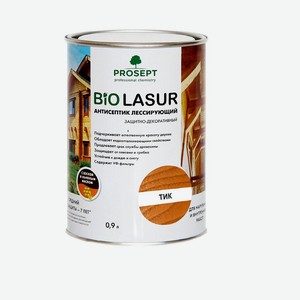 Антисептик лесирующий PROSEPT BioLasur Тик, готовый состав, 0,9л