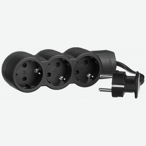 Удлинитель Legrand  Стандарт  3х2К+З, 1,5 м, черный (695010)