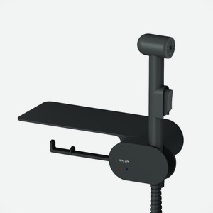 Смеситель с гигиеническим душем AM.PM Like, черный матовый (F0202622)