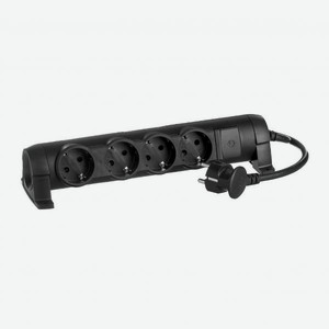 Удлинитель Legrand  Комфорт  4х2К+З, 3 м, черный (694605)