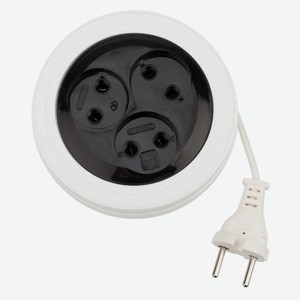Удлинитель Proconnect рулетка, 3 розетки, 3 м, белый (11-7224)