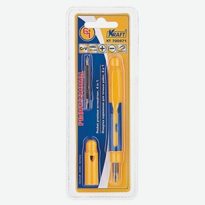 Отвёртка Kraft карманная, для точных работ, 4 в 1 (KT 700471)
