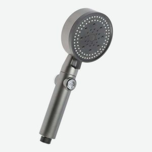 Лейка для душа Zein Z3541 d 90мм 5 режимов кнопка Cтоп съёмный верх графит 9931298