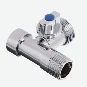 FRESSO Кран шаровой угловой трехпроходной, 1/2 х3/4 х1/2 , ВР-НР-НР, хром