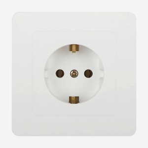 Розетка скрытой установки Intro Style с заз. 2P+E Schuko, 16А-250В, IP20, СУ, 7-202-01, белый