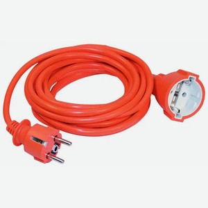 Удлинитель IEK УШ-01РВ оранж. с вилкой и розеткой 2P PE 3х1,0/20метров ИЭК
