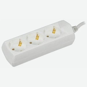 Удлинитель IEK У03 3 места 2P PE/3м 3х1мм2 10А/250В GENERICA WYP10-10-03-03-Z-G