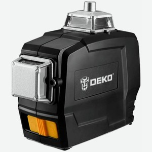 Построитель лазерных плоскостей Deko DKLL12PG1 (3х360°  зеленый луч) черный