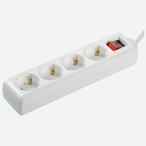 Удлинитель IEK У04К-выкл. 4 места 2P PE/1 5 метра 3х1мм2 16А/250В WYP10-16-04-01-ZK-17