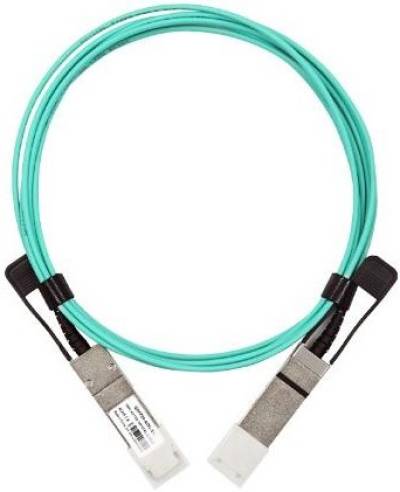 Кабель AOC (Active Optical Cable) LR-Link LRAOC-QSFP28-5M, QSFP28-QSFP28, 100 Гбит/с, 5 м, бирюзовый (LRAOC-QSFP28-5M) LRAOC-QSFP28-5M