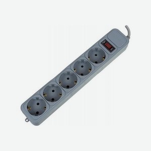 Сетевой фильтр PC Pet AP01006-5-GR 5м (5 розеток) серый