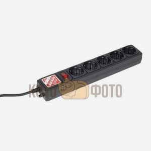 Сетевой фильтр Power Cube SPG-B-10-BLACK 3м (5 розеток) черный