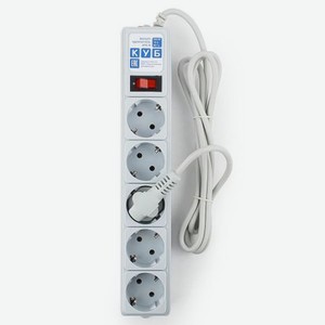 Сетевой фильтр Power Cube SPG-B-6 1.9м (5 розеток) серый