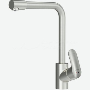 Смеситель для кухни AM.PM Like F8005711 с каналом для питьевой воды, L-излив, сатин