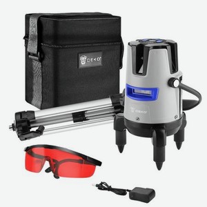 Уровень лазерный самовыравнивающийся DEKO DKLL02RB PRO SET 2 со штативом 1 м (2 линии, красный луч)