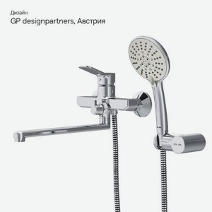 Cмеситель для ванны и душа излив 300 мм AM.PM X-Joy F85A95000, душевой набор, хром, шт.