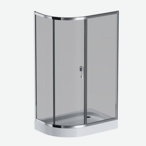Душ. ограждение Like 120x80 AM.PM Like Solo Slide W83G-302U120CG, стекло тонированное, проф хром глянц