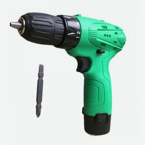 Дрель-шуруповерт аккумуляторная Zitrek Green 12-Li-ion (12В, Li-ion аккумулятор, бита)