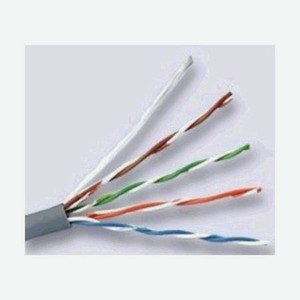 Кабель сетевой HQ UTP 4 пары cat5e solid 0.42мм Cu 305м серый