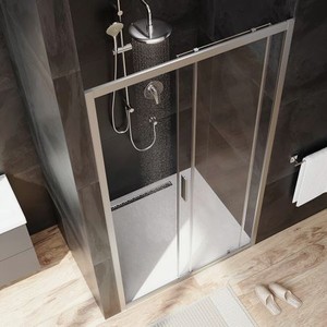 Дверь душевая 110х195 AM.PM Gem Solo W90G-110-1-195MT, стекло прозрачное, профиль матовый хром