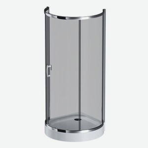 Душевое ограждение 95x95 AM.PM Like Round W83G-333-095CG, стекло тонированное, проф хром гля