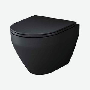 Унитаз подвесной AM.PM Spirit 2.0 C701700MBSC безободковый с сиденьем черный