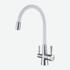 Смеситель Lemark Comfort (LM3075C-White) для кухни с подключением к фильтру с питьевой водой