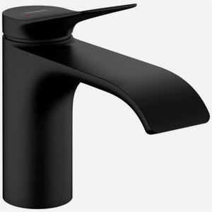 Смеситель Hansgrohe Vivenis для раковиня 75010670, 80 с донным клапаном, матовый черный