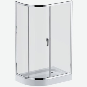 Душ. ограждение Like 120x80 AM.PM Like Solo Slide W83G-302U120CT, стекло прозрачное, проф хром глянц,