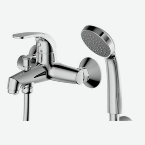 Смеситель для ванны с коротким изливом с аксессуарами Bravat Fit (F6135188CP-B-RUS)