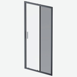 Дверь душевая 100х195 AM.PM Gem Solo W90G-100-1-195BM, стекло матовое, профиль черный матовый
