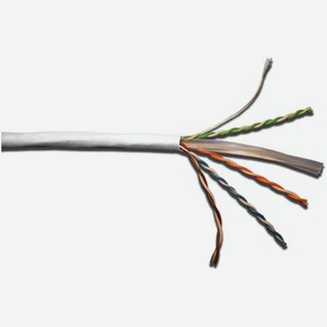 Кабель LANMASTER TWT UTP, 4 пары, Кат.6, LSZH, белый, 305 метров (TWT-6UTP-LSZH)