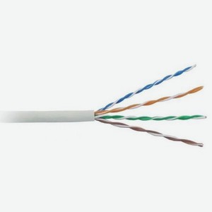 Кабель LANMASTER TWT UTP, 4 пары, Кат.5e, LSZH, 305 метров, белый (TWT-5EUTP-LSZH)