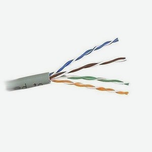 Кабель LANMASTER TWT UTP, серии XL, 4 пары, Кат.5e, PVC, серый, 305 метров (TWT-5EUTP-XL)