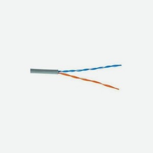 Кабель LANMASTER TWT UTP, патч-кордовый, 2 пары, Кат.5e, PVC, 305 метров, серый (TWT-5EUTP2PT-GY)