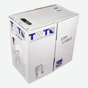 Кабель LANMASTER TWT UTP, 4 пары, Кат.5е, LSZH, универсальный, с тросом, 305 м (TWT-5EUTP-UNV-TR)