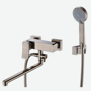 Смеситель для ванны и душа WasserKRAFT Exter 1602L с длинным изливом 9061218