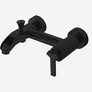 Смеситель для ванны Bravat WATERFALL BLACK короткий излив, черный (F673107BM-01)