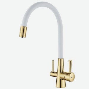 Смеситель Lemark Comfort (LM3075G-White) для кухни с подключением к фильтру с питьевой водой