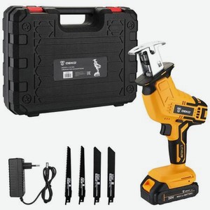Пила сабельная аккумуляторная DEKO DKRS20-Li, 20В, 1x2.0Ач 063-4310