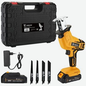 Пила сабельнаяа аккумуляторная DEKO DKRS20-Li, 20В, 2x2.0Ач 063-4311