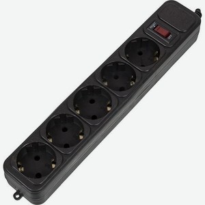 Сетевой фильтр PC Pet AP01006-E-BK 1.8м (5 розеток) черный