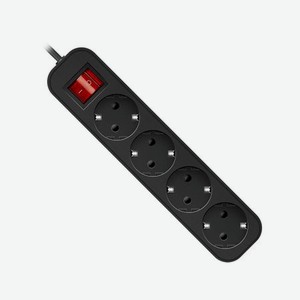 Удлинитель Defender G430 3м, 4 розетки (99338) Black
