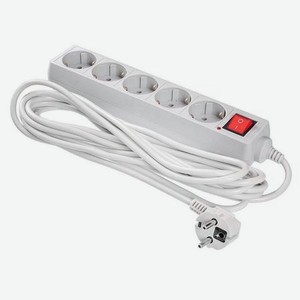 Сетевой фильтр Buro 500SL-5-G 5м (5 розеток) серый
