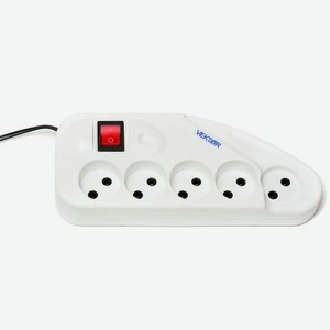Сетевой фильтр Vektor LITE 2.2кВт светло-серый 1.8м-2м (для бытовой техники б/з)