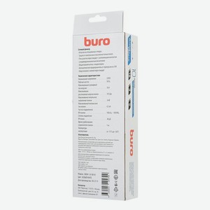 Сетевой фильтр Buro 500SH-1.8-SW-W 1.8м (5 розеток) белый