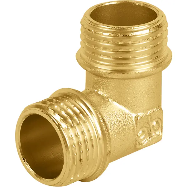 "Угол 90° Aquabeam 1/2""x1/2"" НР латунь ABR.093.Y.0004"