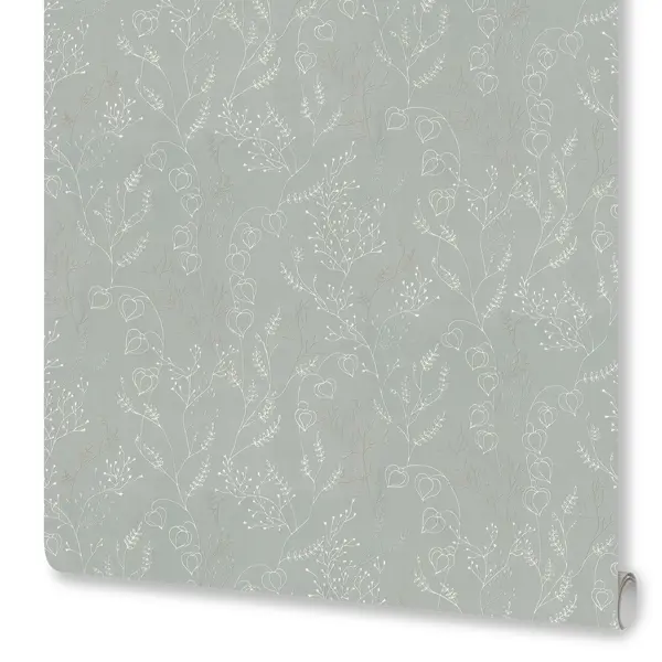 Обои флизелиновые Euro Decor Physalis серые 1.06 м ED7307-11