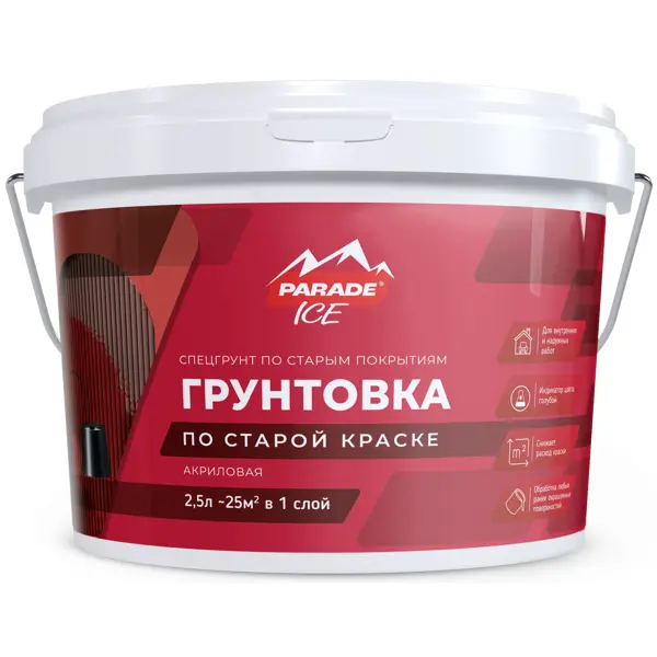 Грунтовка для сухих и влажных помещений Parade синий 2.5 л